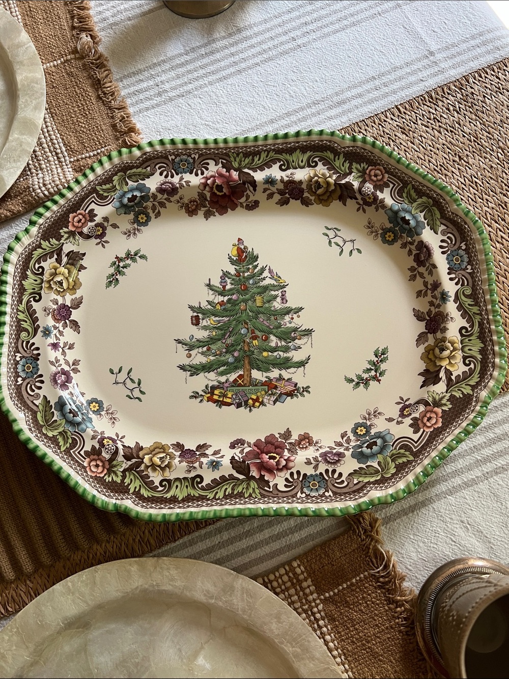 Spode Christmas Tree Grove Serving Platter.